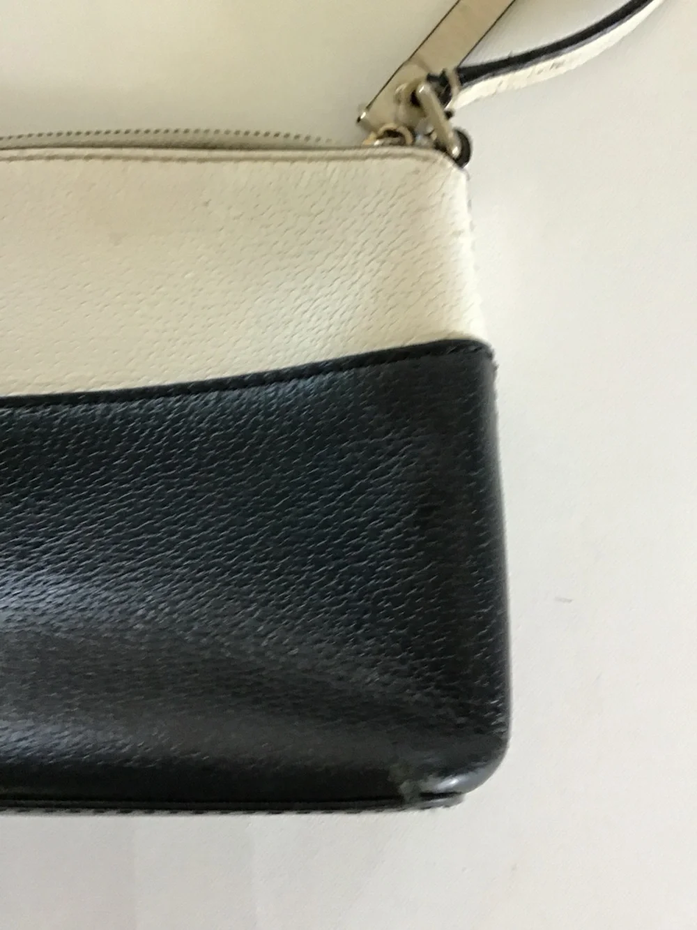 Kate Spade New York Grove Street Colorblock Crossbody Bag Black Cream Leather